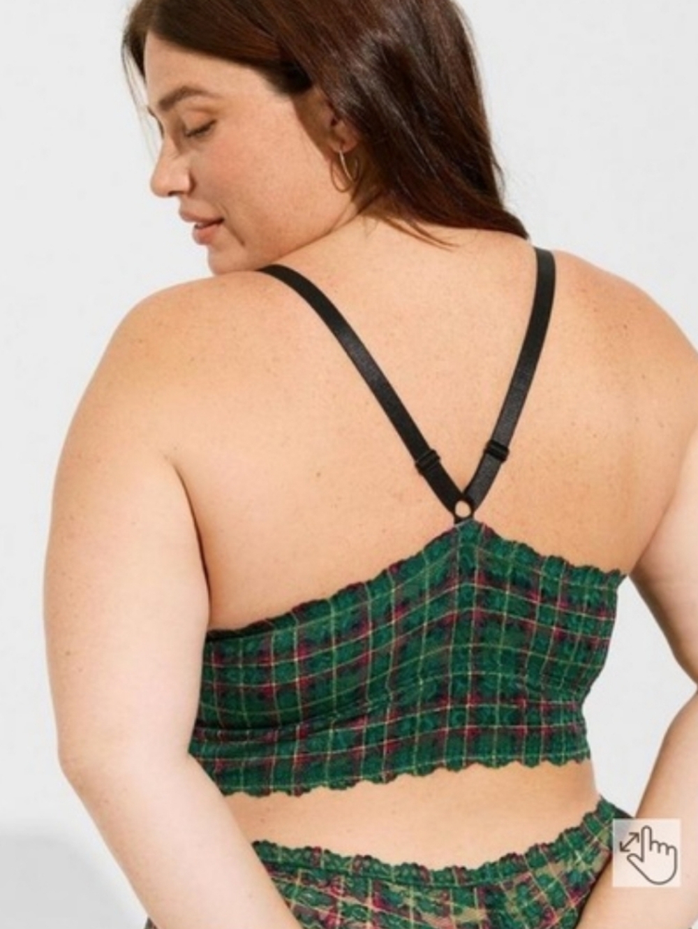 Torrid NWT! Lightly Lined Lace XO Front Bralette Size 1 - Picture 4 of 4